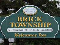 Brick Welcome Sign
