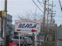 Sea Bright Town Sign